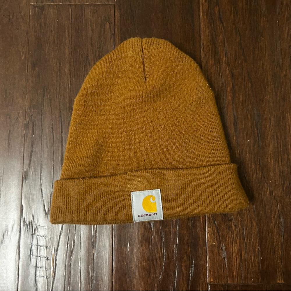 Carhartt Kids' Mustard Fold-Over Beanie